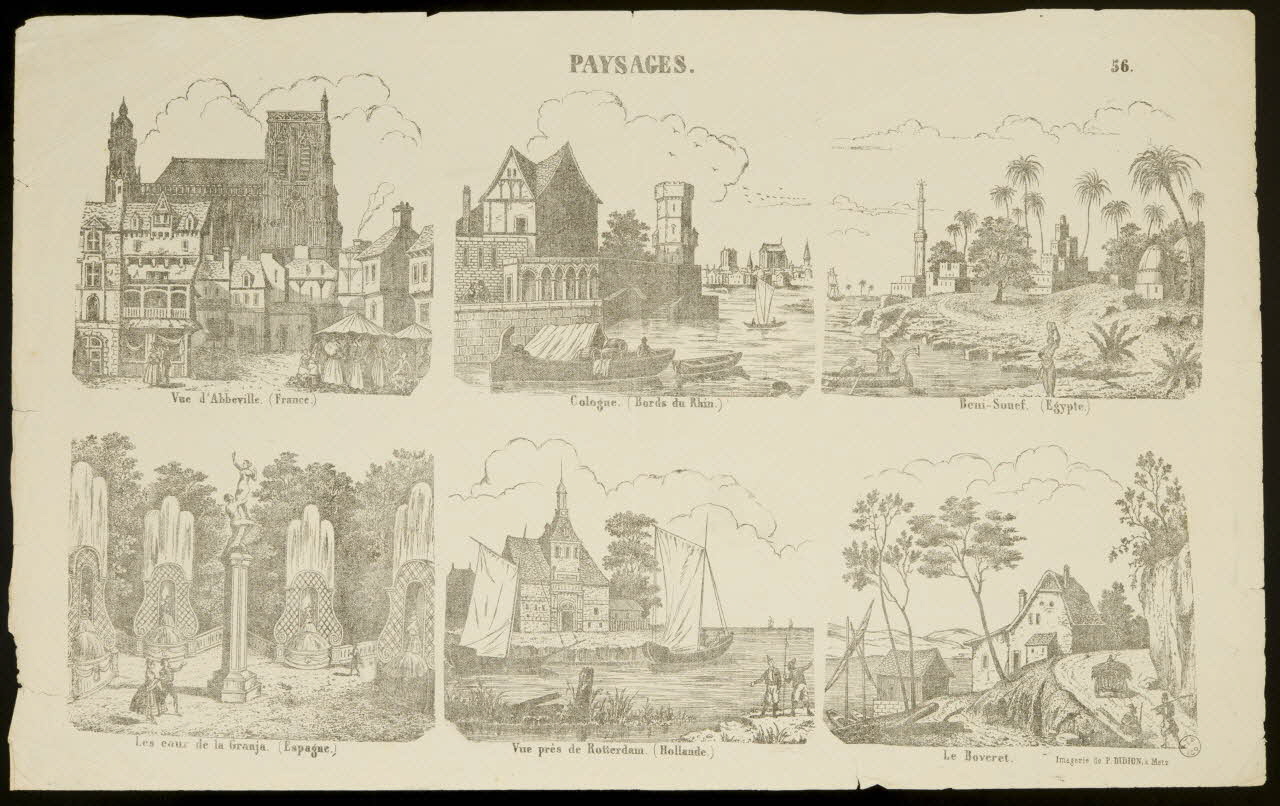 Paulin Didion estampe PAYSAGES. Metz 1869-1879 1953.41.352 Photo