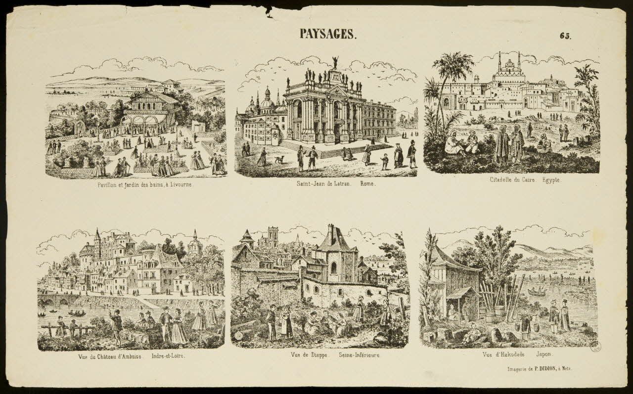 Paulin Didion estampe PAYSAGES. Metz 1869-1879 1953.41.355 Photo