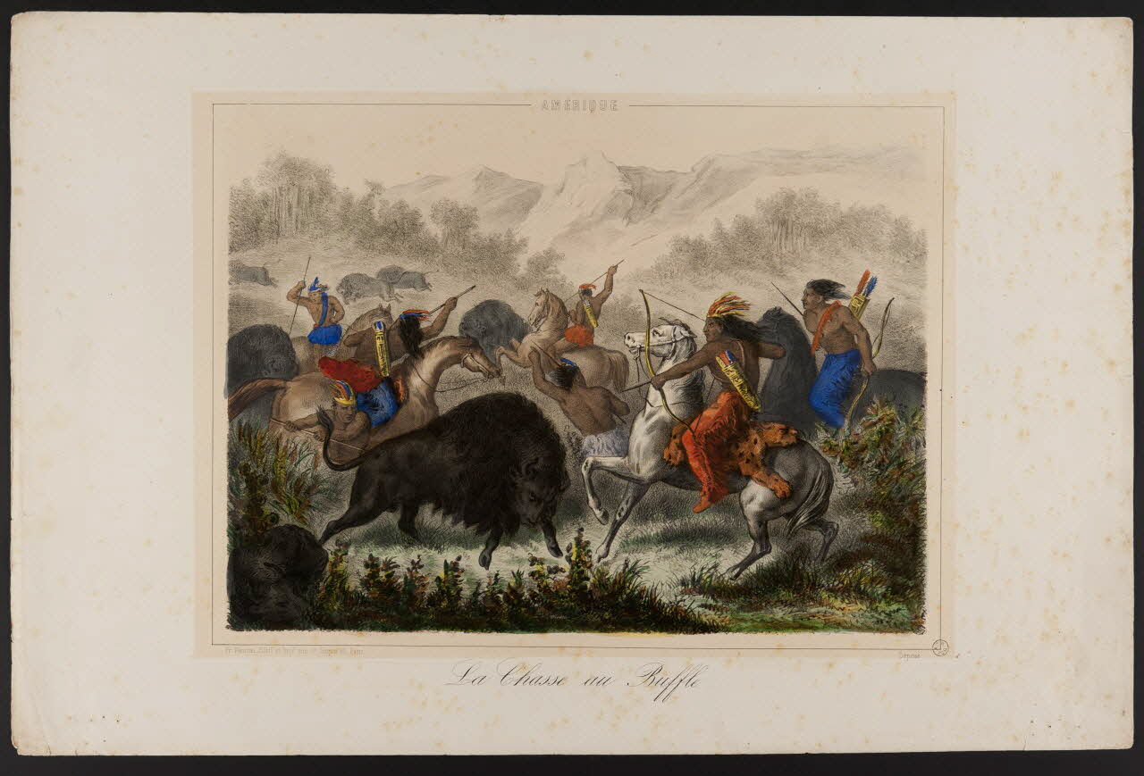 estampe La Chasse au Buffle 1953.41.361 Photo