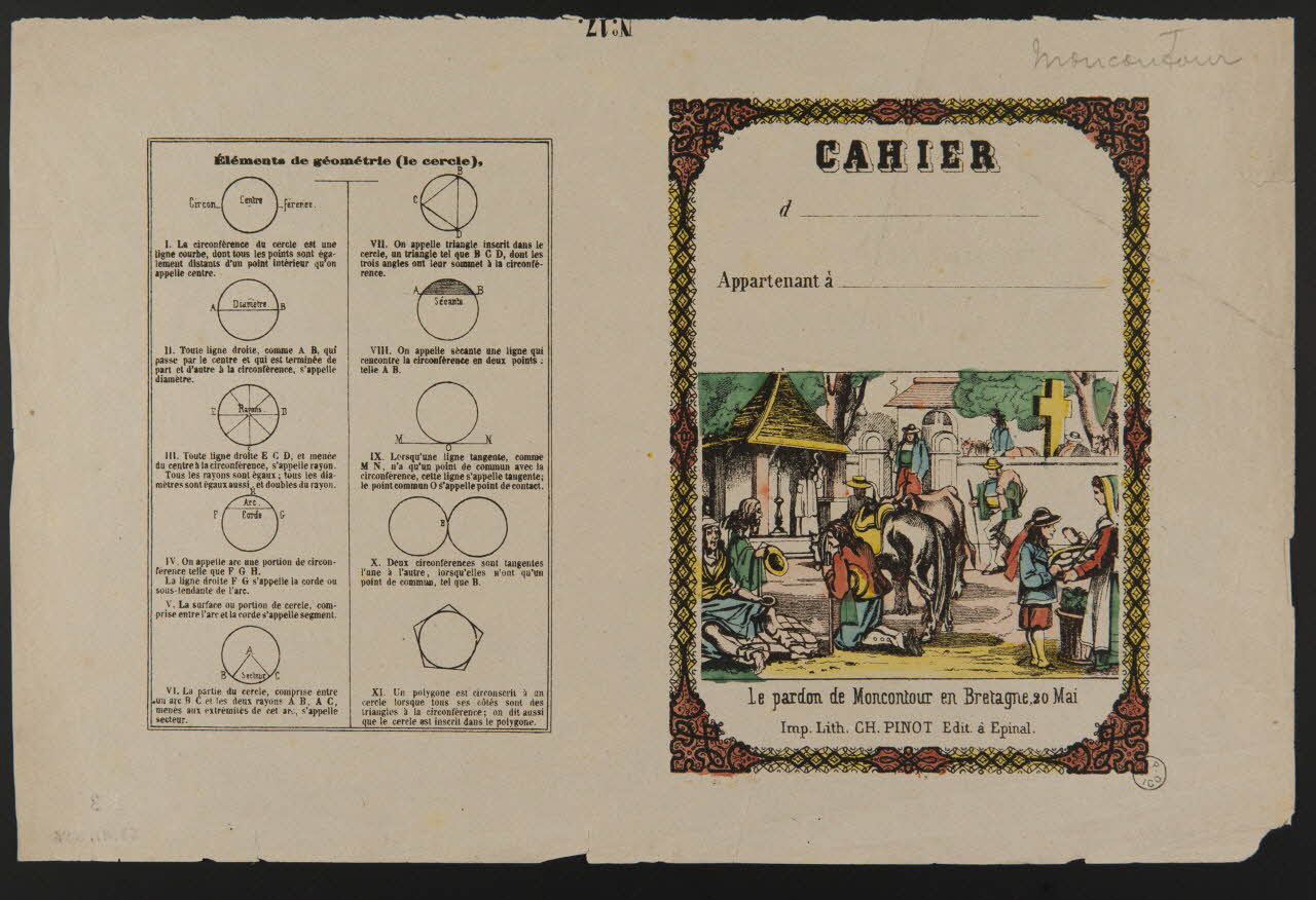 estampe CAHIER 1953.41.386 Photo