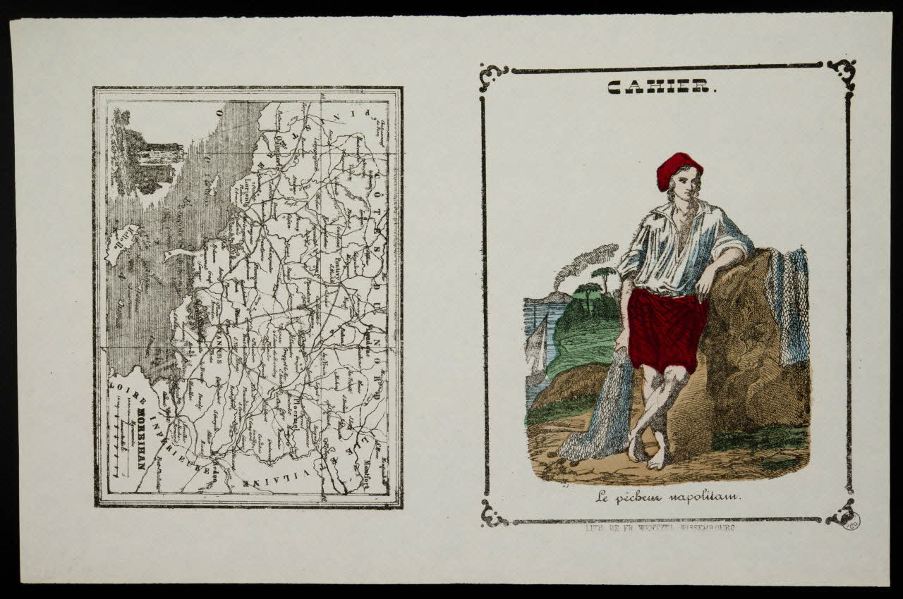 estampe CAHIER  Le pêcheur napolitain. 1953.41.390 Photo