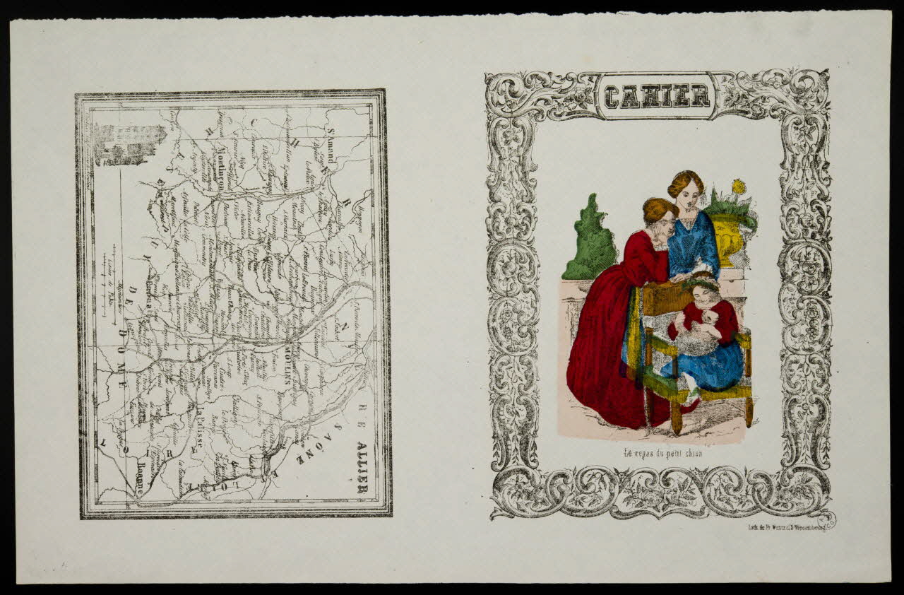 estampe CAHIER  Le repas du petit chien 1953.41.393 Photo