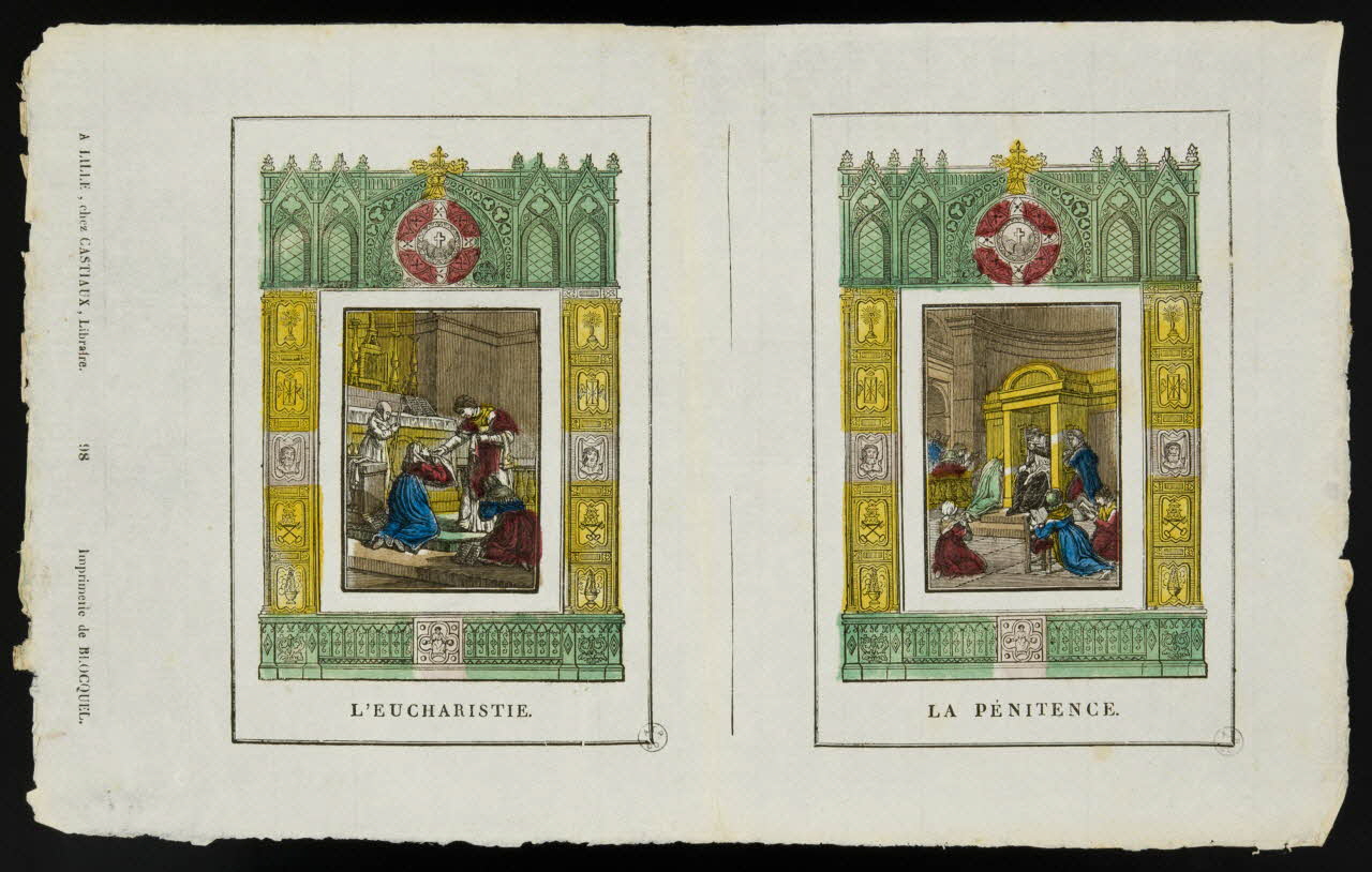 imagerie ancienne L'EUCHARISTIE. 1953.41.409 Photo