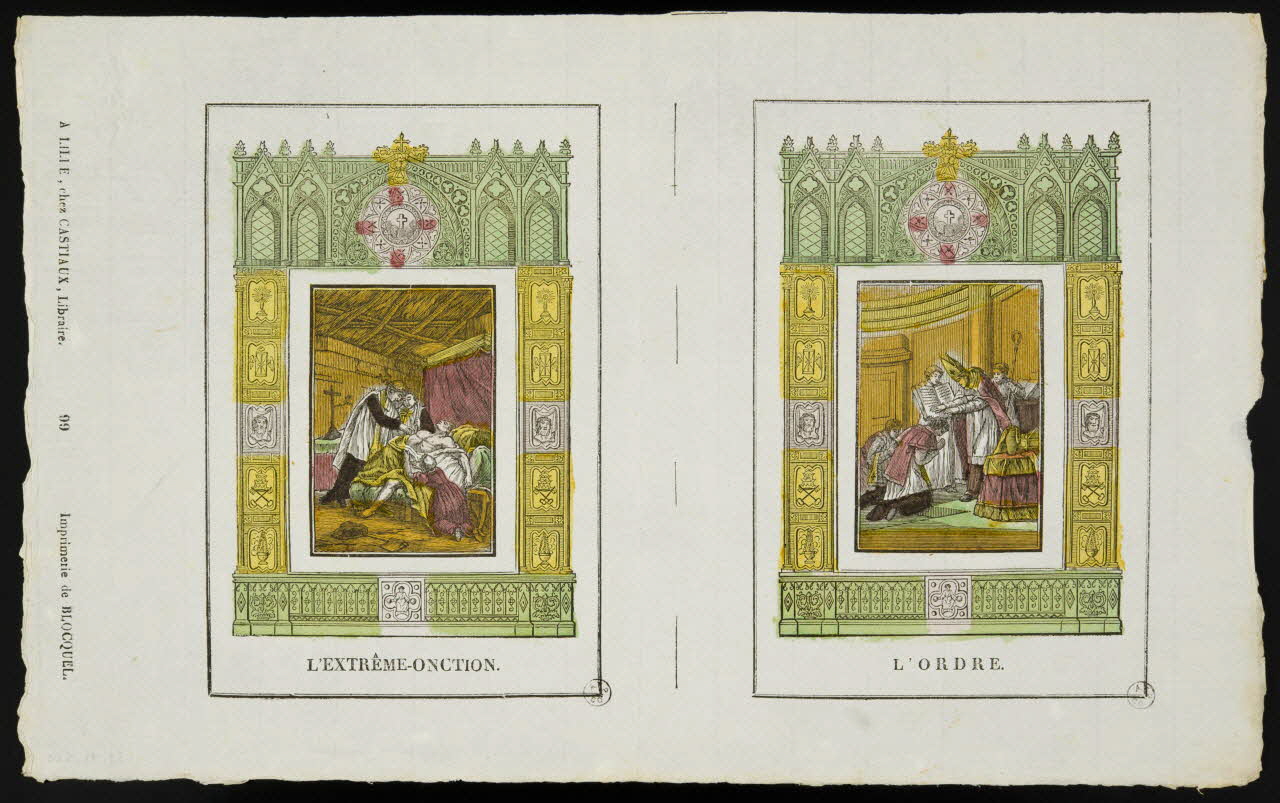 imagerie ancienne L'EXTRÊME ONCTION. 1953.41.410 Photo