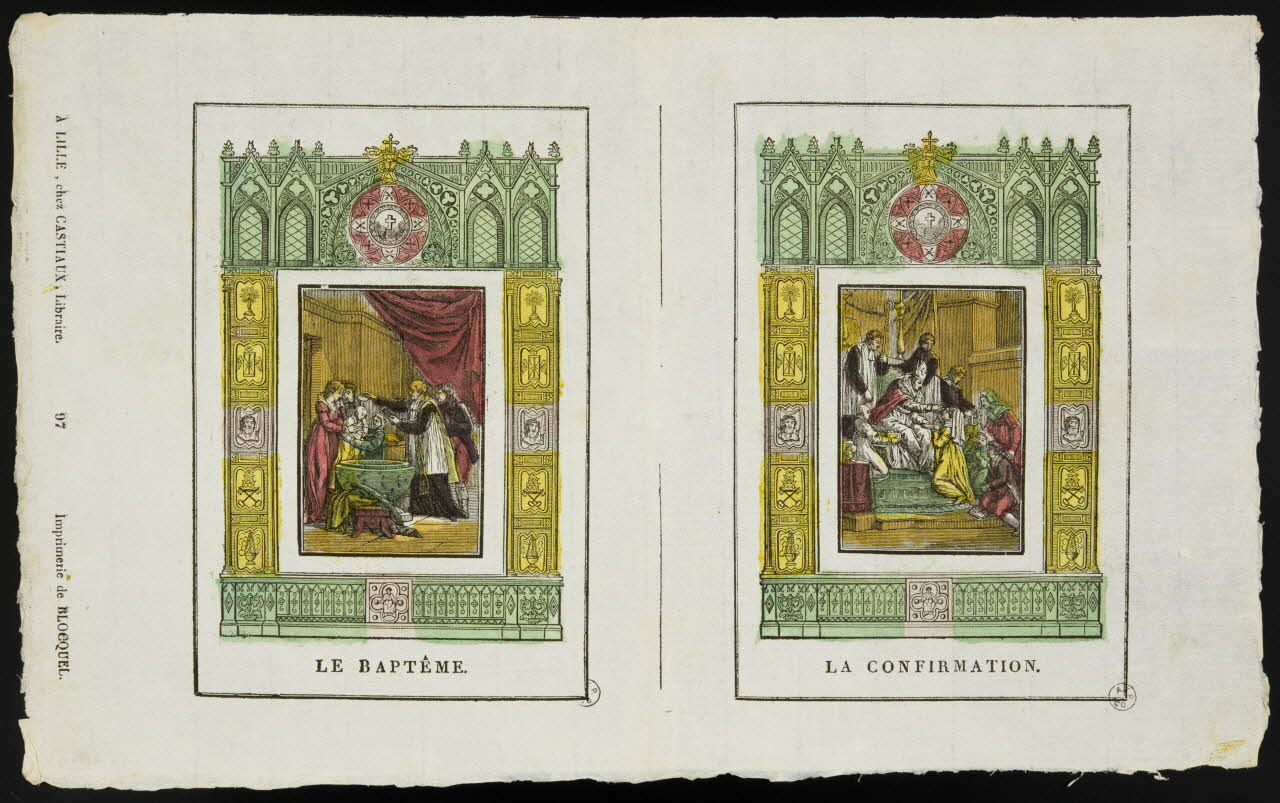 imagerie ancienne LE BAPTÊME. 1953.41.411 Photo