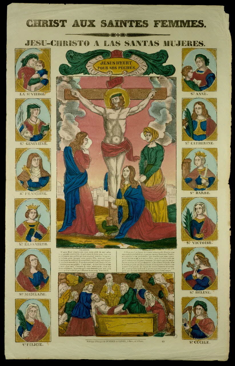 Dembour et Gangel estampe CHRIST AUX SAINTES FEMMES. Metz 1840-1852 1953.41.51 Photo