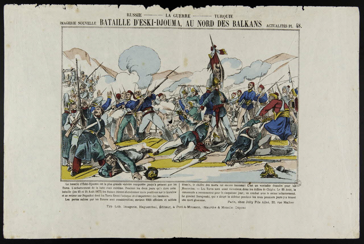 estampe BATAILLE D'ESKI-DJOUMA, AU NORD DES BALKANS 1953.41.81 Photo