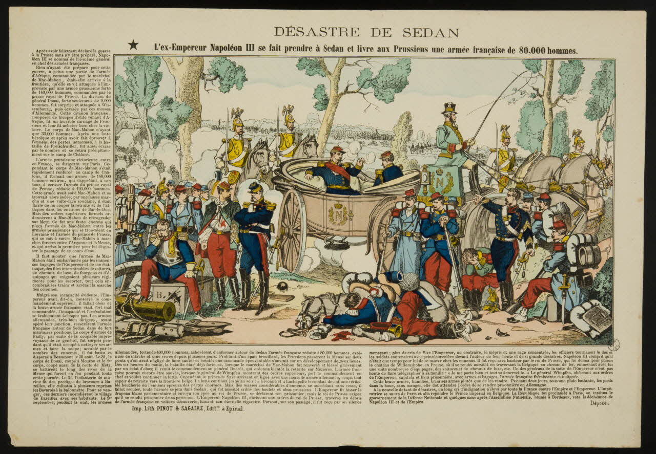 Pinot et Sagaire estampe DESASTRE DE SEDAN Lorraine, France 1870-1872 1953.41.86 Photo