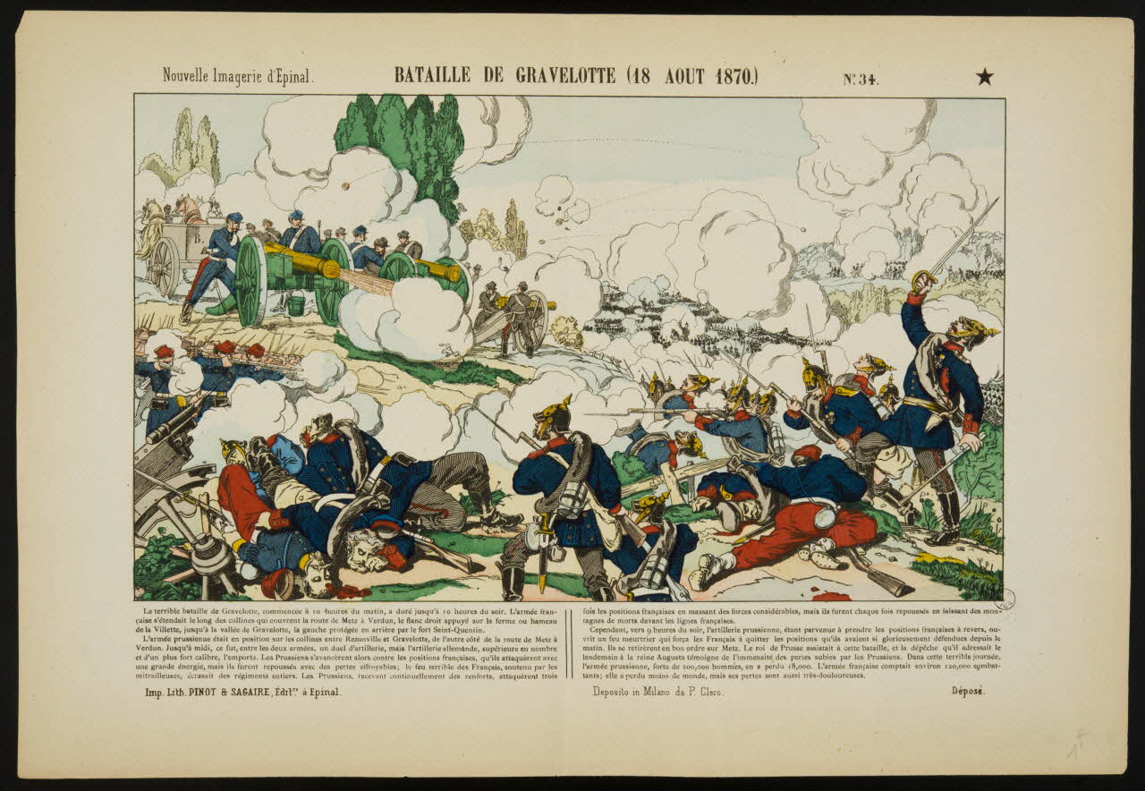 estampe BATAILLE DE GRAVELOTTE. (18 AOUT 1870.) 1953.41.87 Photo
