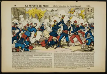 estampe LA REVOLTE DE PARIS - (Extermination des incendiaires.) 1953.41.88 Photo