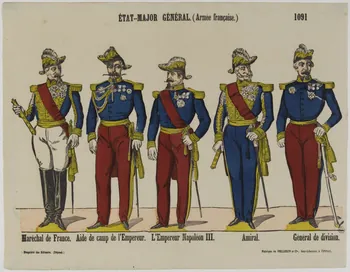 Pellerin estampe ETAT- -MAJOR GENERAL. (Armée française.) Lorraine, France 1860-1866 1953.86.2697 Photo RMN-Grand Palais (Mucem)