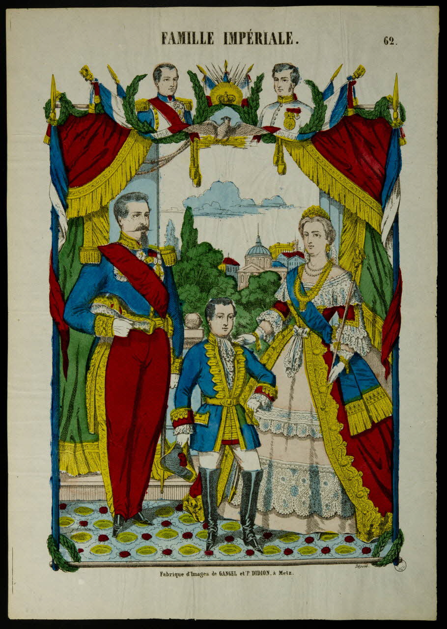 Gangel et Didion estampe FAMILLE IMPERIALE. France 1858-1868 1953.41.92 Photo