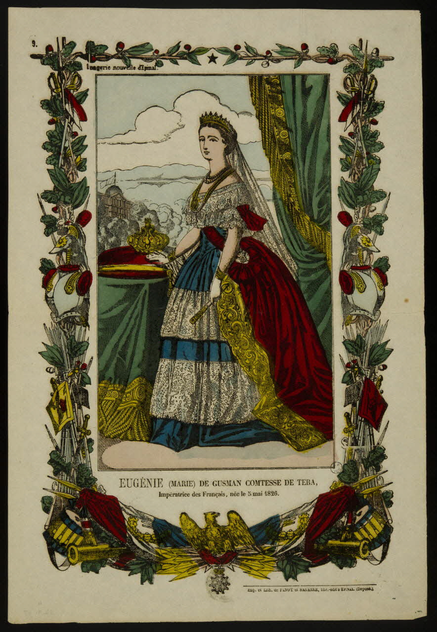 estampe EUGENIE (MARIE) DE GUSMAN COMTESSE DE TEBA,  Impératrice des Français, née le 5 mai 1826. 1953.41.95 Photo