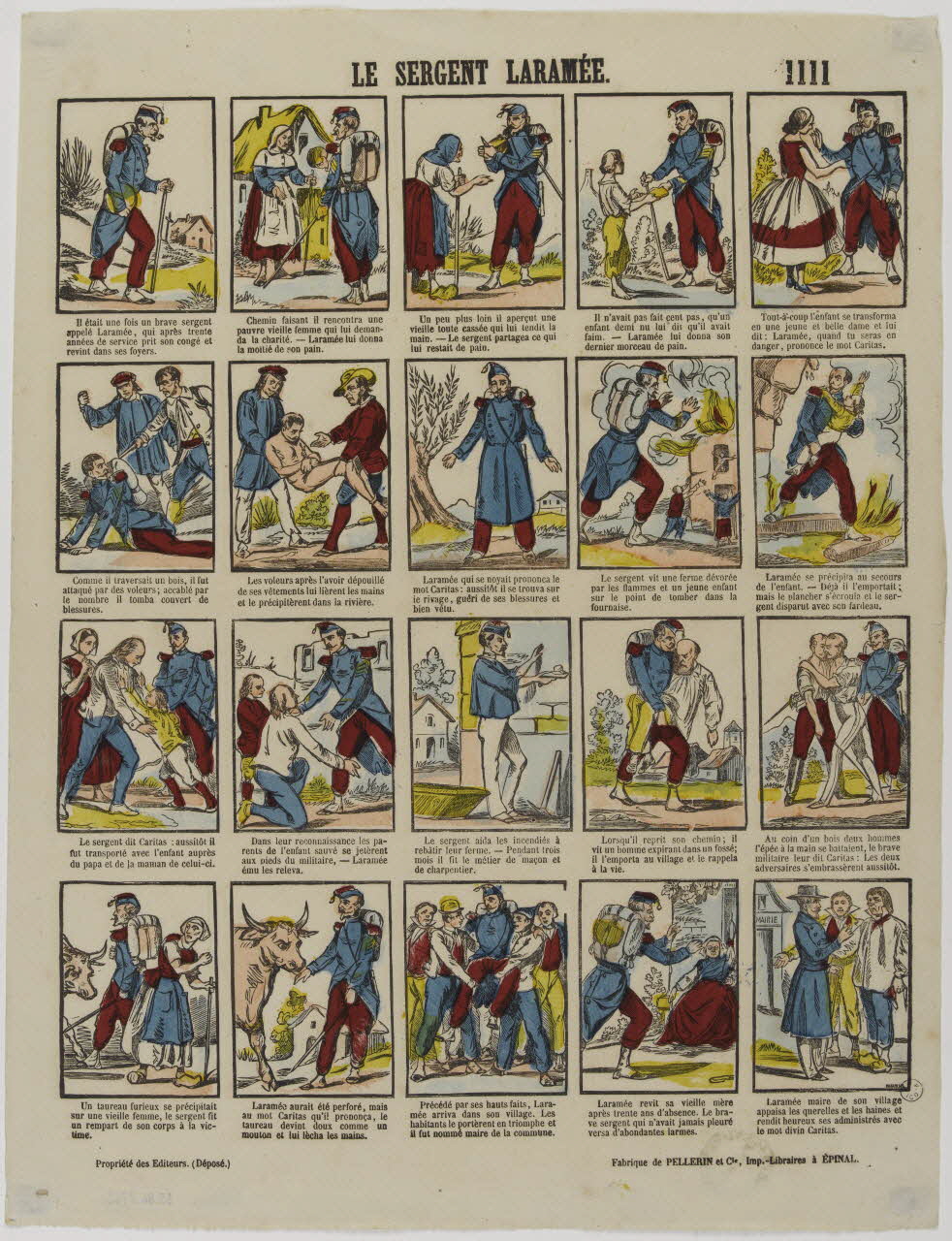 estampe LE SERGENT LARAMEE. 1953.86.2762 Photo RMN-Grand Palais (Mucem)
