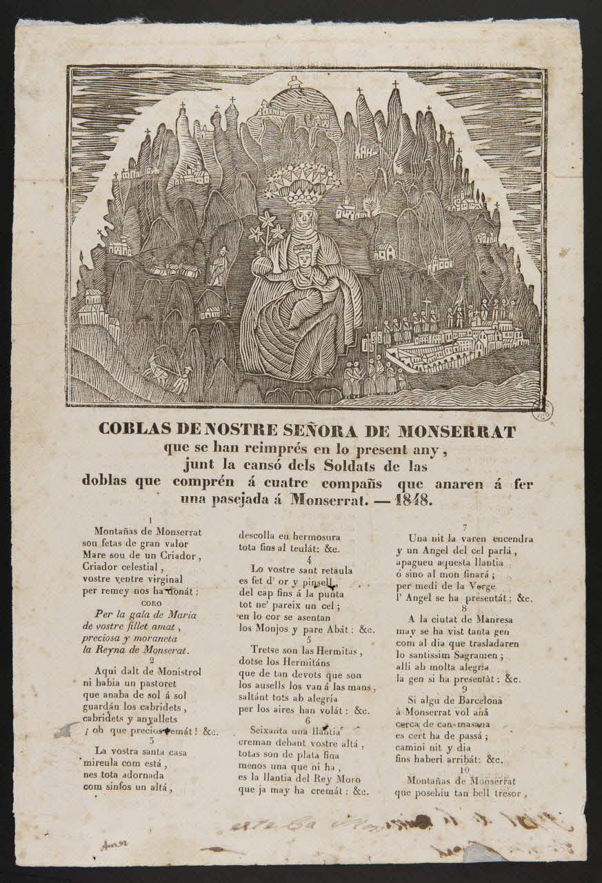 estampe COBLAS DE NOSTRE SENORA DE MONSERRAT 1953.43.43 Photo