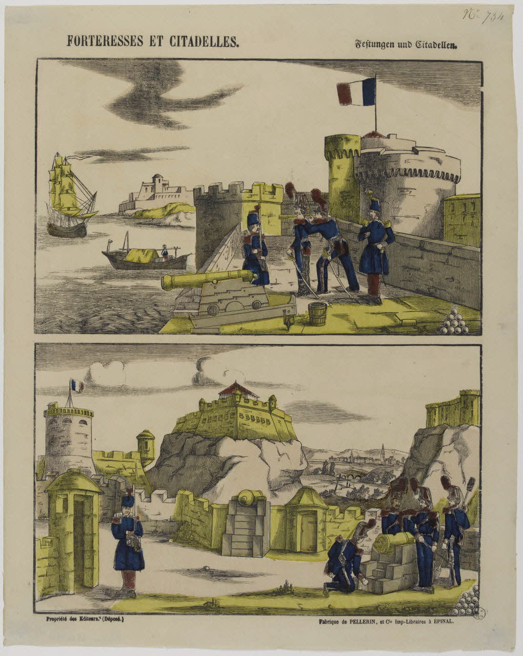 estampe FORTERESSES ET CITADELLES. 1953.86.2820 Photo RMN-Grand Palais (Mucem)