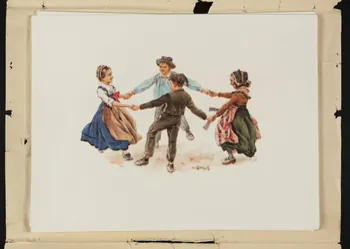 album Ronde d'enfants en costume traditionnel 1953.48.35 Photo