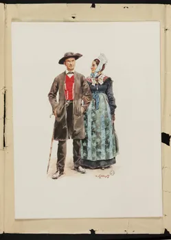 album Couple en costume traditionnel 1953.48.42 Photo