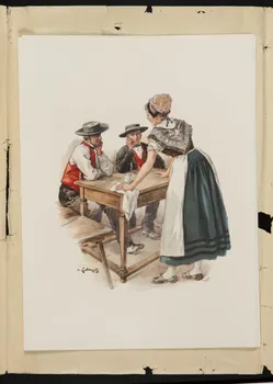 album Hommes et femme en costume traditionnel 1953.48.44 Photo