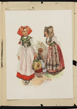 album Jeunes filles en costume traditionnel 1953.48.46 Photo