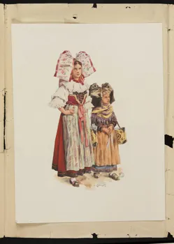 album Jeunes filles en costume traditionnel 1953.48.48 Photo