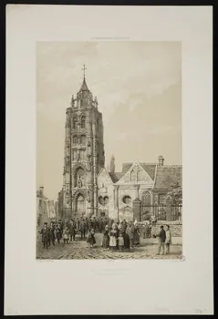 estampe EGLISE DE RUGLES. (Eure) 1953.51.3 Photo