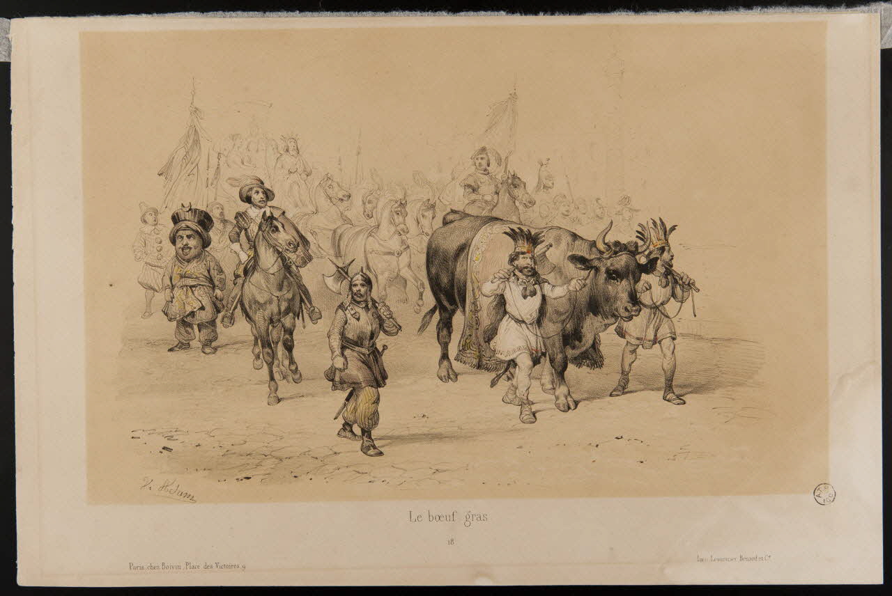 Victor Adam estampe Le boeuf gras. 1841-1844 1953.51.6 Photo