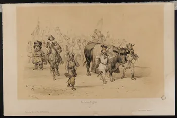 Victor Adam estampe Le boeuf gras. 1841-1844 1953.51.6 Photo