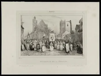 estampe PROCESSION DE LA FÊTE-DIEU. 1953.51.7 Photo
