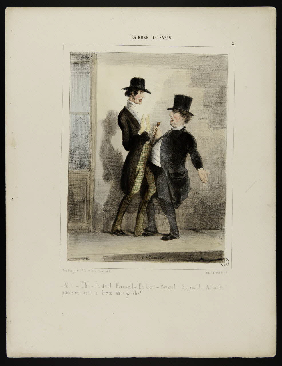 estampe LES RUES DE PARIS. 1953.55.11 Photo