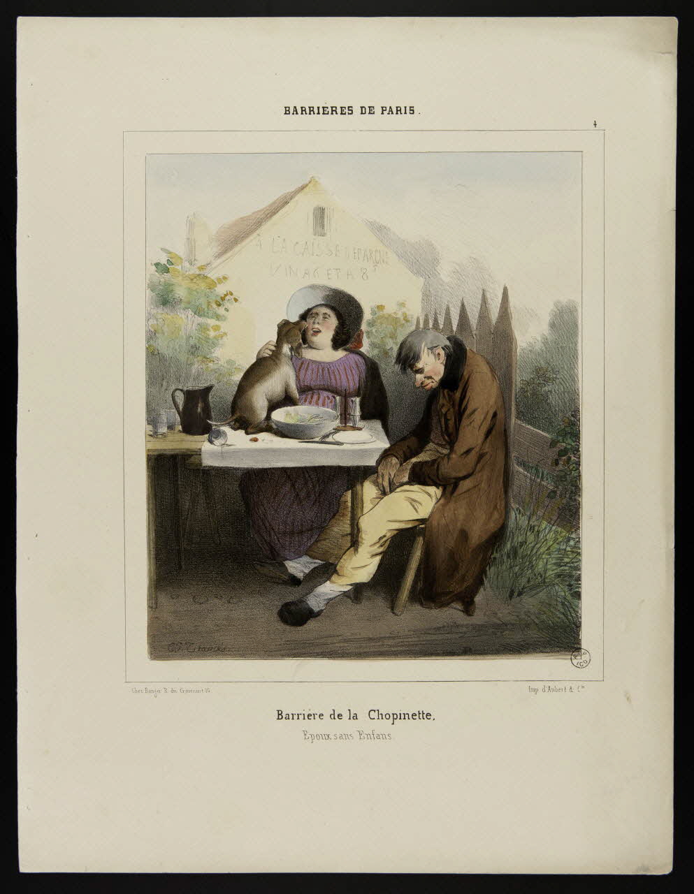 estampe BARRIERES DE PARIS.  Barrière de la Chopinette 1953.55.16 Photo