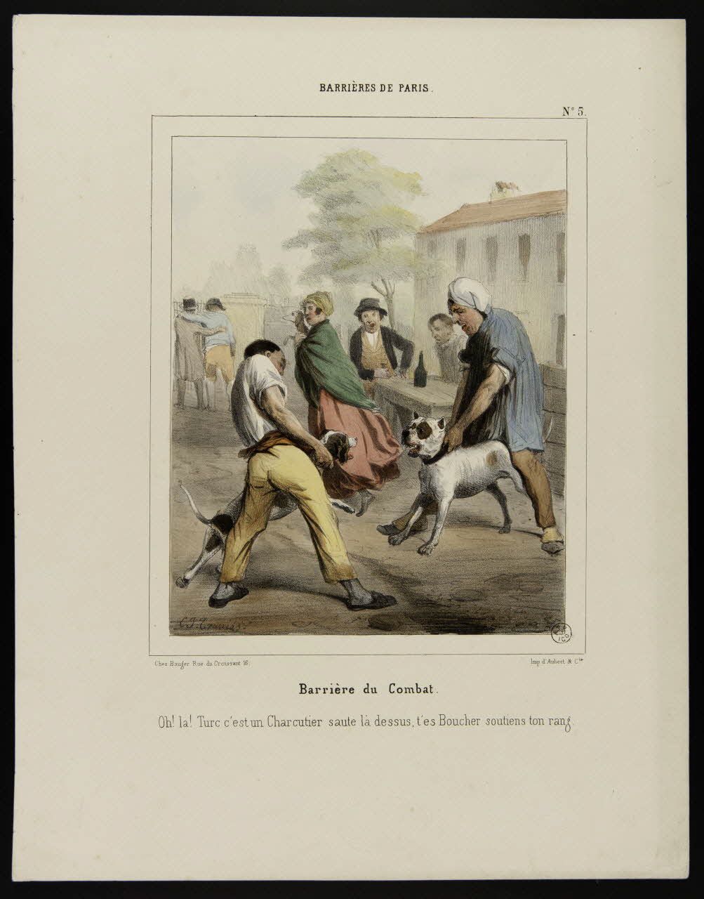 estampe BARRIERES DE PARIS.  Barrière du Combat. 1953.55.17 Photo