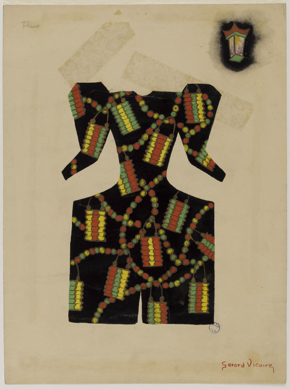 élément d'ensemble Costume de clown, lampions du 14 juillet 1997.59.108 Photo RMN-Grand Palais (Mucem)