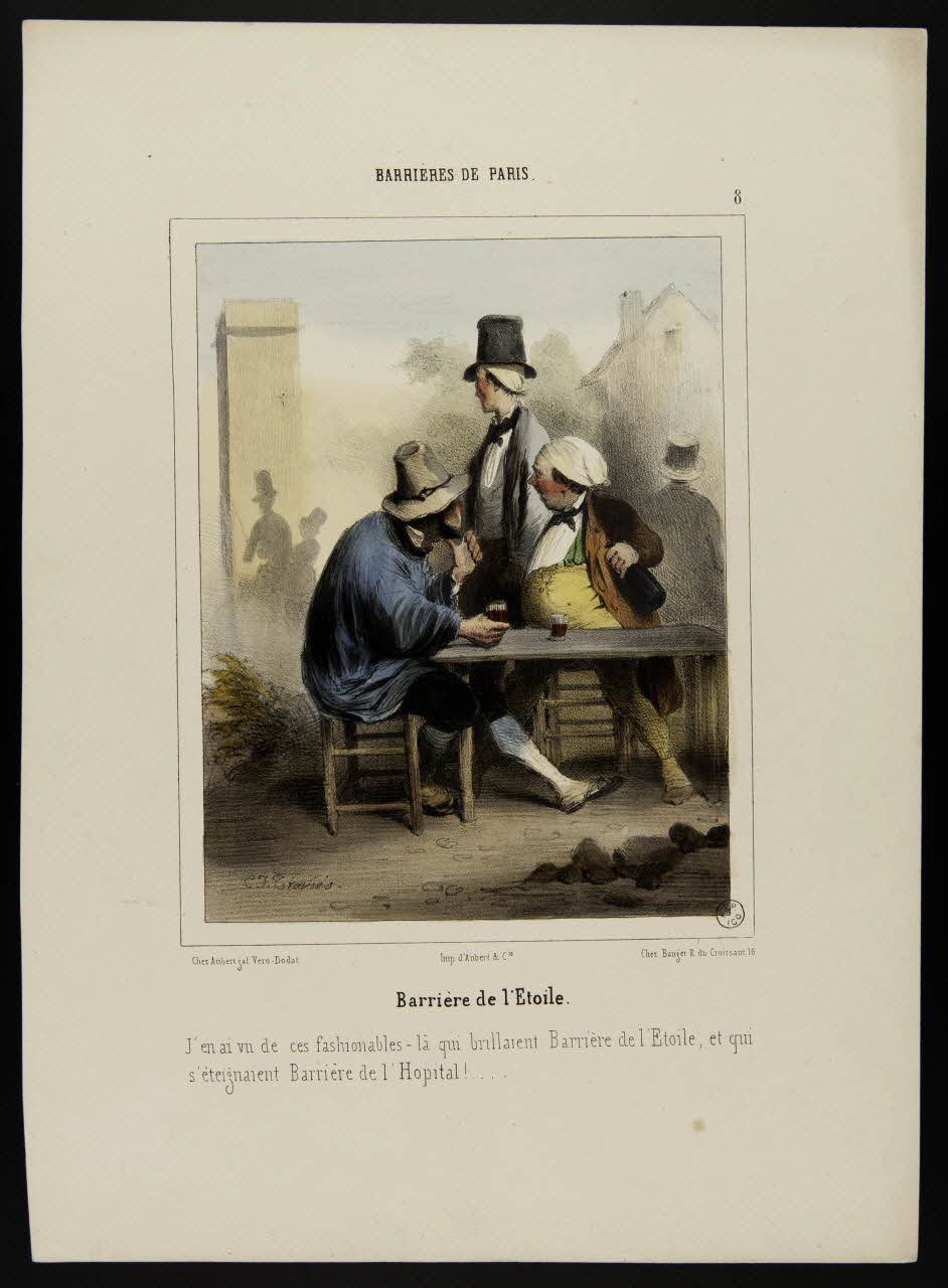 estampe BARRIERES DE PARIS.  Barrière de l'Etoile. 1953.55.19 Photo