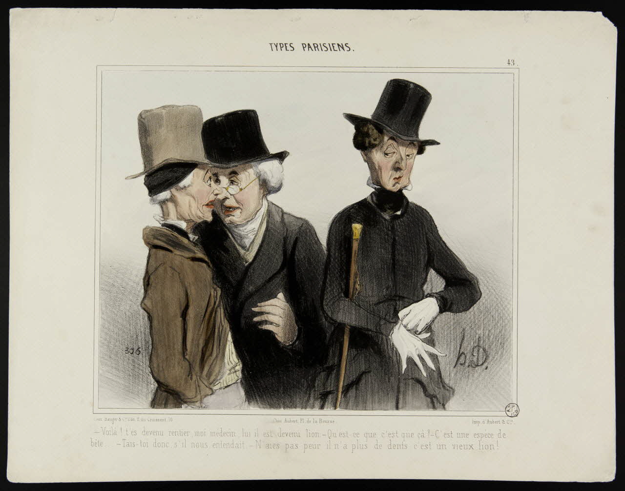 estampe TYPES PARISIENS. 1953.55.26 Photo