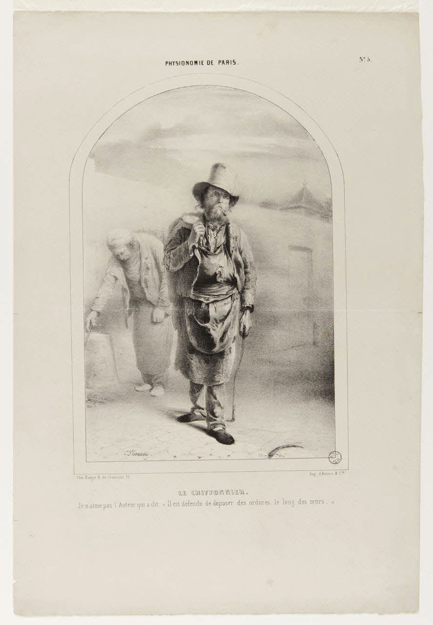 estampe PHYSIONOMIE DE PARIS  LE CHIFFONNIER 1953.55.6 Photo