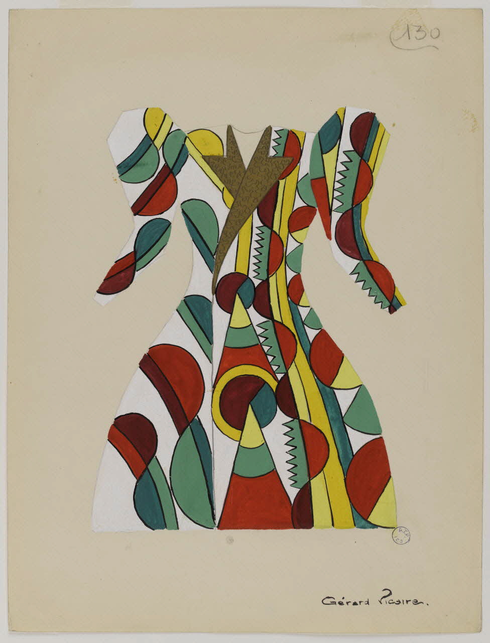 élément d'ensemble Costume de clown 1997.59.121 Photo RMN-Grand Palais (Mucem)