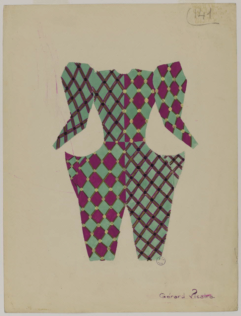 élément d'ensemble Costume de clown 1997.59.122 Photo RMN-Grand Palais (Mucem)