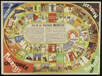 estampe JEU DE LA "CHICOREE MAIRESSE" 1953.60.16  Photo