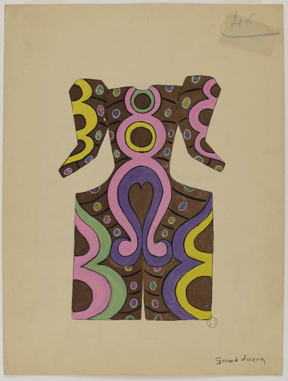 élément d'ensemble Costume de clown 1997.59.127 Photo RMN-Grand Palais (Mucem)