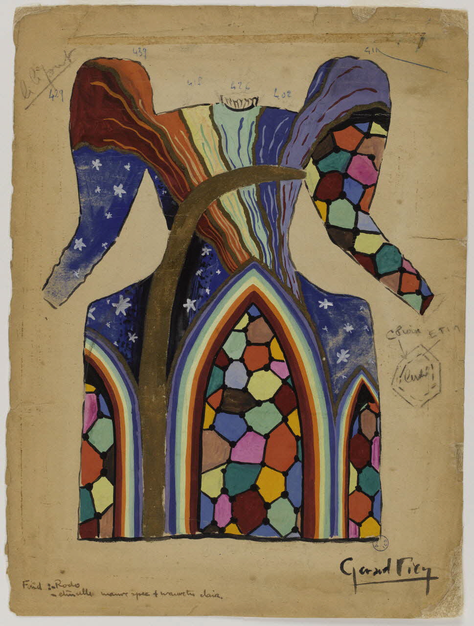 élément d'ensemble Costume de clown 1997.59.128 Photo RMN-Grand Palais (Mucem)
