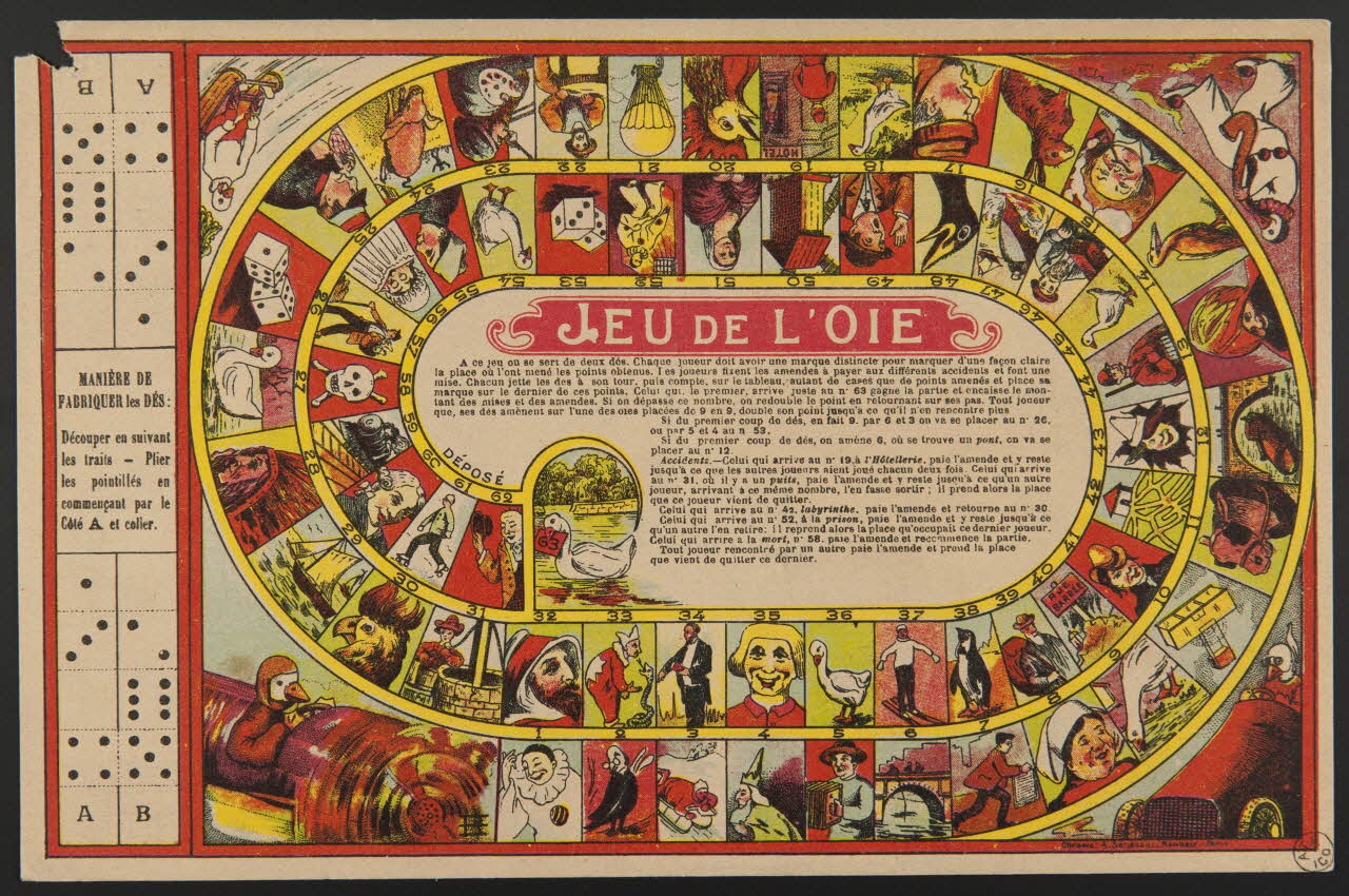 estampe JEU DE L'OIE 1953.60.28 Photo
