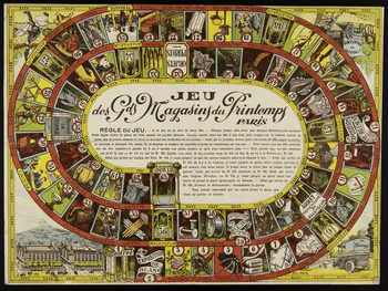 estampe JEU  des Gds Magasins du Printemps  PARIS 1953.60.29 Photo