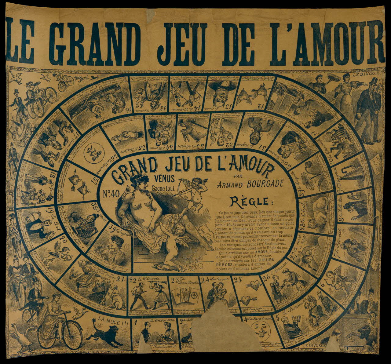 estampe LE GRAND JEU DE L'AMOUR 1953.60.33 Photo