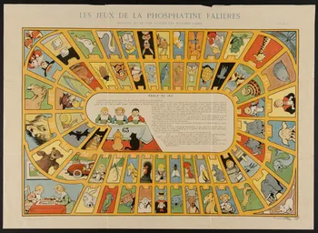 estampe LES JEUX DE LA PHOSPHATINE FALIERES 1953.60.8  Photo