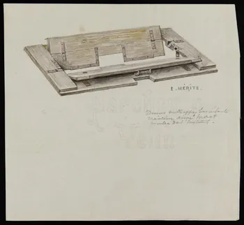 dessin Dessus de trappe basculante 1953.85.435 Photo