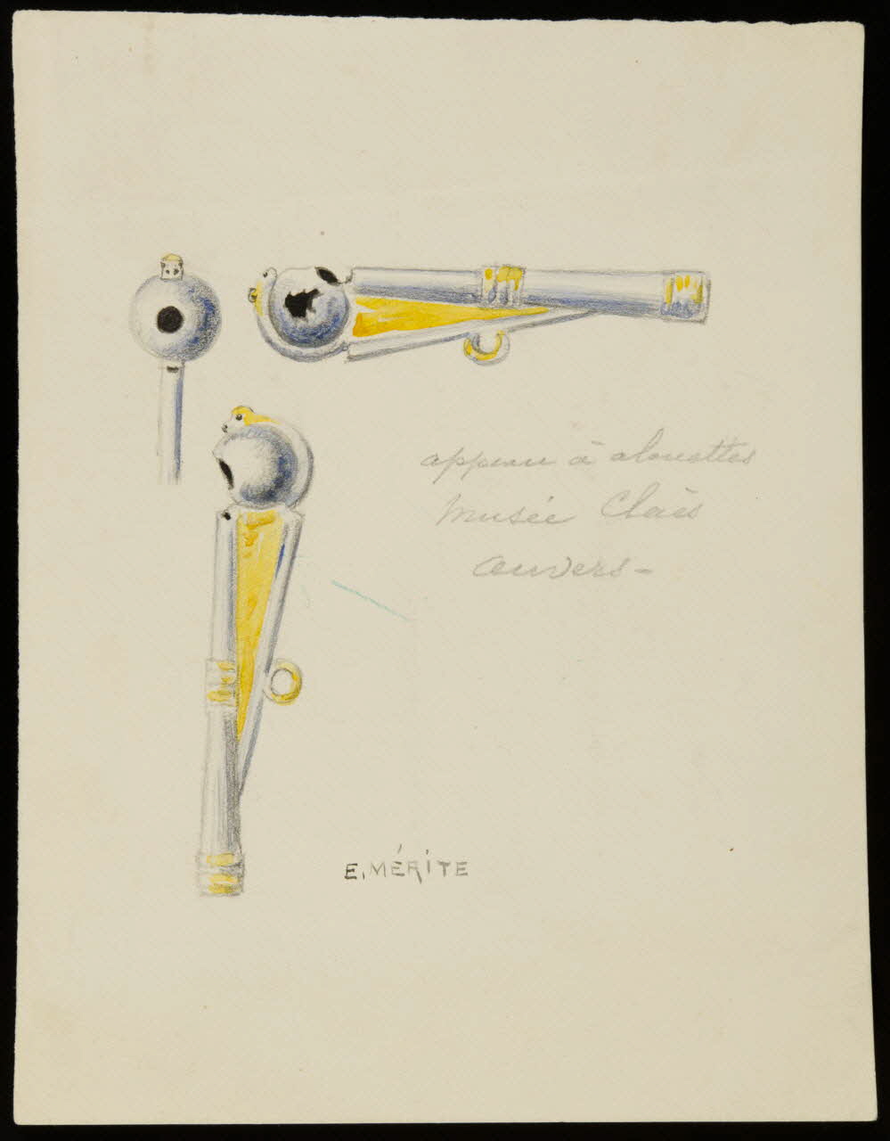 dessin appeau à alouettes 1953.85.452 Photo