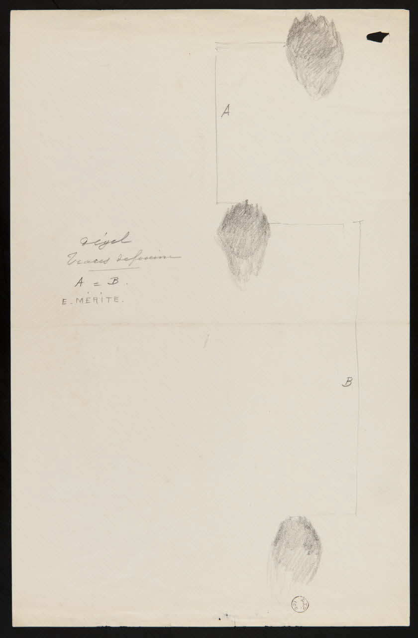Edouard P. Mérite dessin Traces de fouine 1919 1953.85.469 Photo
