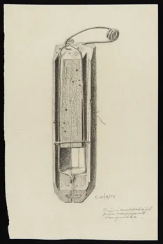dessin Piège à ressort et à fil 1953.85.476 Photo