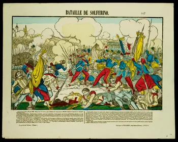 estampe BATAILLE DE SOLFERINO. 1953.86.1015 Photo